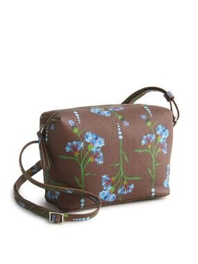 Vera Bradley - Camera Bag Crossbody - Faux Leather - Bachelor Button Dot